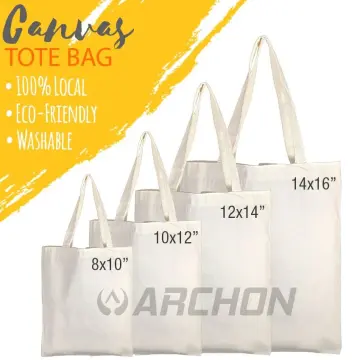 Horizontal Plain Canvas Tote Bag Katsa Grocery Bag Plain Shoulder Bag  Shopping Bag with Base