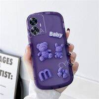 เคสใหม่สุดอินเทรนด์ใส Realme C51 / C53 / C55 / C55 NFC เคสโทรศัพท์อ่อน OPPORealme ป้องกันเลนส์ C55น่ารักโปร่งใสลายกระต่ายขายดีฝาหลัง