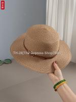 ♧ Flat hat female summer French flat along the homburg seaside resort sun sun hat web celebrity wide brim sun hat