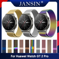 22mm WatchBand For Huawei Watch GT 2 Pro Milanese Loop Stainless Steel Strap For Huawei Watch GT 2 Pro สายรัดข้อมือโลหะ