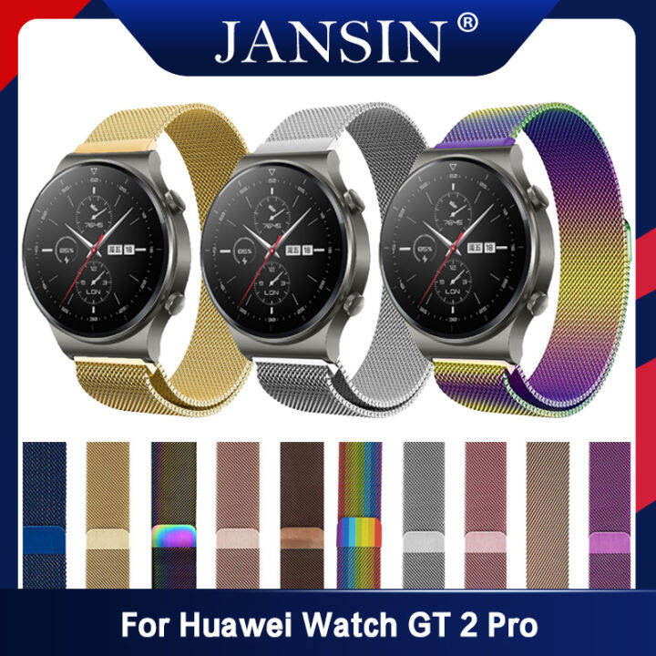 22mm-watchband-for-huawei-watch-gt-2-pro-milanese-loop-stainless-steel-strap-for-huawei-watch-gt-2-pro-สายรัดข้อมือโลหะ