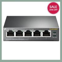 NEW TP-Link 5-Port Gigabit Desktop Switch with 4-Port PoE (TL-SG1005P) ลดราคา