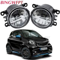 1คู่ไฟตัดหมอก LED สำหรับสมาร์ท Fortwo (W453) 2014-2019 H11รถหมอกกลางวันไฟเดย์ไลท์ DRL สูงสดใส