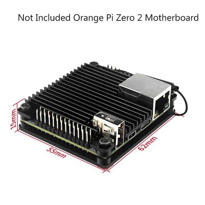 for-orange-pi-zero-2-aluminum-case-development-board-protection-cooling-shell-metal-protective-passive-cooling-enclosure