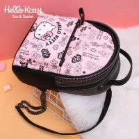 Authentic Hello Womens Backpack Bag Chain Shoulder Bag casual Backpack