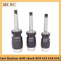 1SET Keyless Drill Chuck B16 MT1 MT2 MT3 MT4 B16 B18 B12 B10 Self Tighten Automatic Locking Chuck 1-13mm Morse Taper shank