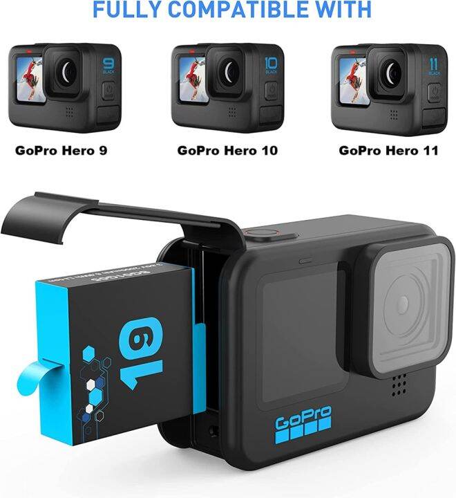 แบตเตอรี่2ก้อน2ก้อน-gopro9-binpai-แบตเตอรี่10-11และกล้อง-gopro-เครื่องชาร์จ-usb-สำหรับ3ช่อง-hero11-10-9พร้อม-j76ใส่รุ่นไมโครความเร็วสูงการ์ดรีดเดอร์-sd