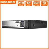 BESDER 8CH 8MP กล้องวงจรปิดความปลอดภัย Mini POE NVR H265 Face Detection P2P Human Detection Onvif 8CH Mini NVR กล้องวงจรปิดเครื่องบันทึก