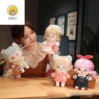 SHUI70300 ของเล่นขายของ มาพร้อมกับของเล่นน่ารักๆของขวัญสำหรับเด็ก Boneka Mainan ตุ๊กตาคล้ายมนุษย์ของเล่นตกแต่งบ้านนุ่มเหมือนจริงตุ๊กตาหนานุ่มตุ๊กตาผ้าขนสัตว์เด็กหญิง