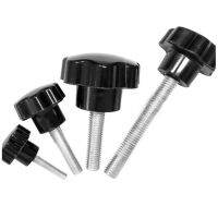 5/10Pcs Plastic Head Thread Star Shape Knurled Thumb Tighten Screw Clamping Grip Knob Screw Wood Plum Bolt  M5 M6 Screw Nut Drivers