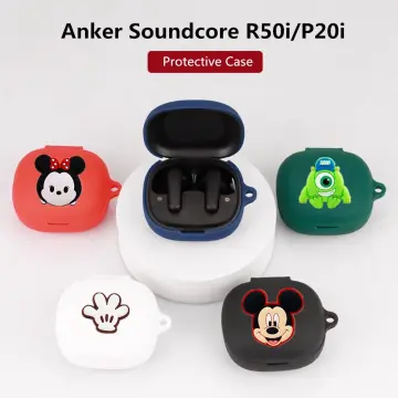 Silicone case for Anker Soundcore P20i case cover for headphones Black