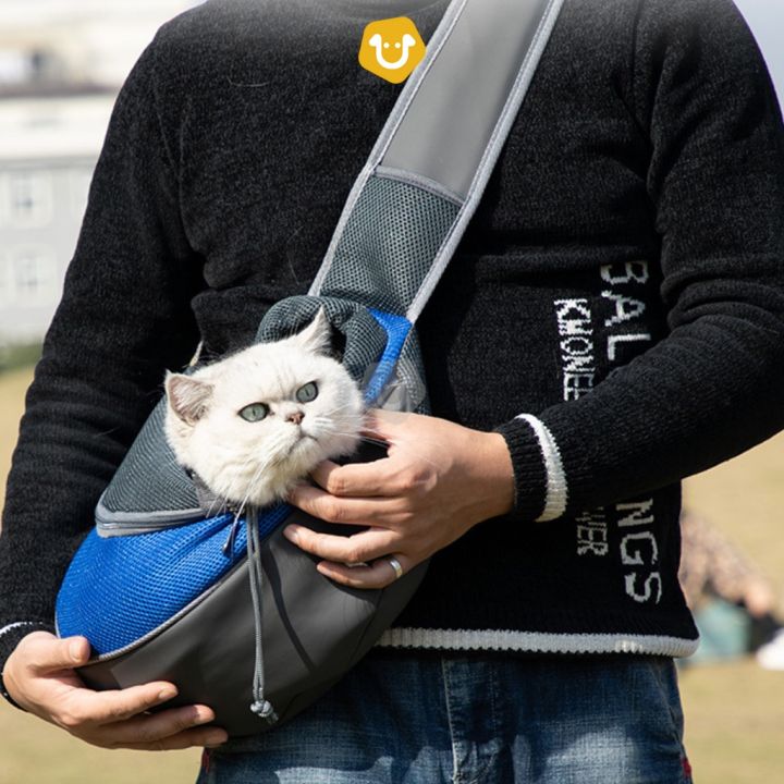 กระเป๋าสัตว์เลี้ยง-แบบคาดอก-กระเป๋าสุนัข-กระเป๋าแมว-กระเป๋าใส่น้องหมาน้องแมว-แบบพกพา