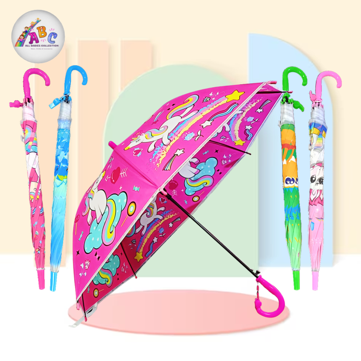 ABC Cute Animal Umbrella for Children, Flexible and Wind-Resistant 8 ...