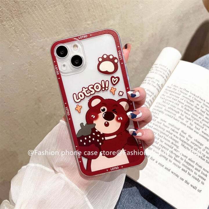 เคสโทรศัพท์-vivo-v29-5g-phone-case-เคส-vivo-v29e-v29-pro-5g-ใหม่ลดกระหน่ำเคสลายหมีสตรอเบอร์รี่น้ำผึ้งน่ารักเคสซิลิโคนนิ่มใส2023