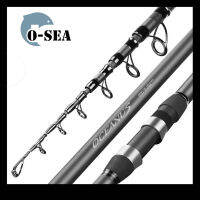 O-Sea【high คุณภาพ】2.4M-5.4M Carbon Rock เบ็ดตกปลา Ultra-Light ระยะทางไม้พุ่งแหลนยาวส่วน Telescopic ตกปลายาวระยะทาง