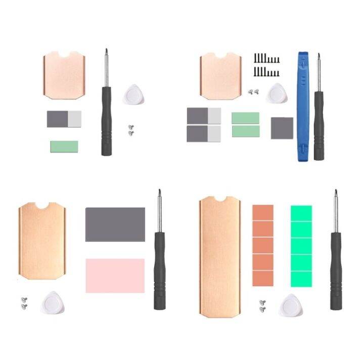 M.2 Heatsink Cooler 2280 SSD Double-Sided Heat Sink With Thermal Silicone Pad For PS5/PC PCIE NVME M2 SSD(Black