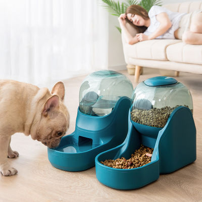 Pet Dog Cat Automatic Feeder Bowl For Drinking Water Slow Food Feeding Container Puppy Supplies