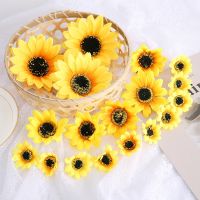 hot【cw】 10pcs Silk Artificial Flowers Wedding Decoration Wreath Scrapbooking Accessories