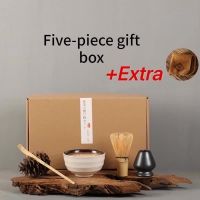 6pcs/set matcha set traditional matcha giftset bamboo matcha whisk scoop ceremic Matcha Bowl Whisk Holder japanese tea sets