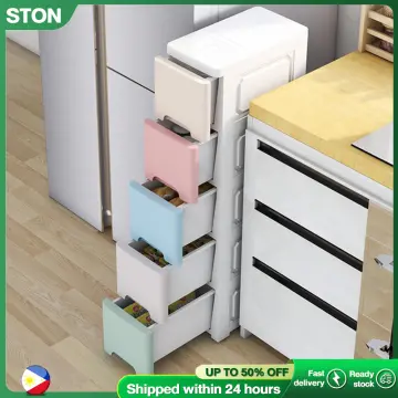 20CM wide multi color crevice storage cabinet drawer bathroom