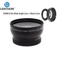 52mm 0.45x wide angle macro for Nikon DSLR cameras with 52mm UV filter thread free shipping