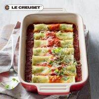 Le Creuset Cool สีสโตนแวร์สี่เหลี่ยมผืนผ้าถาดอบ19ซม.32ซม. เบเกอรี่ขนมเค้กเบเกอรี่ข้าวเตาอบ