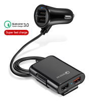 รอการจัดส่ง!!ที่ชาร์จในรถ 8A ที่ชาร์ตในรถยนต์ ที่ชาร์จแบตในรถ Quick Charge 3.0 4port Usb