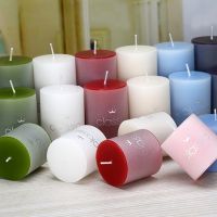 1Pc 3.8x5cm/5x5 cm /5x7.5cm Wedding Column Wax Fragrant Candle Decorative Scented Candles Craft Candle Gifts