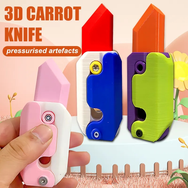 3D Gravity Knit Carrot Knit Decompression Push Card main kecil tekanan Relife main main main mini Model loket