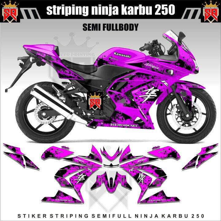 striping-variasi-ninja-250-carbu-decal-sticker-ninja-karbu-250