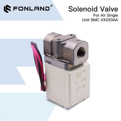 Fonland Solenoid Valve SMC VX220AA 24V 220V 1/4 BSP Direct 2 Post Solenoid Valve For Air Single Unit Laser Cutting Machine