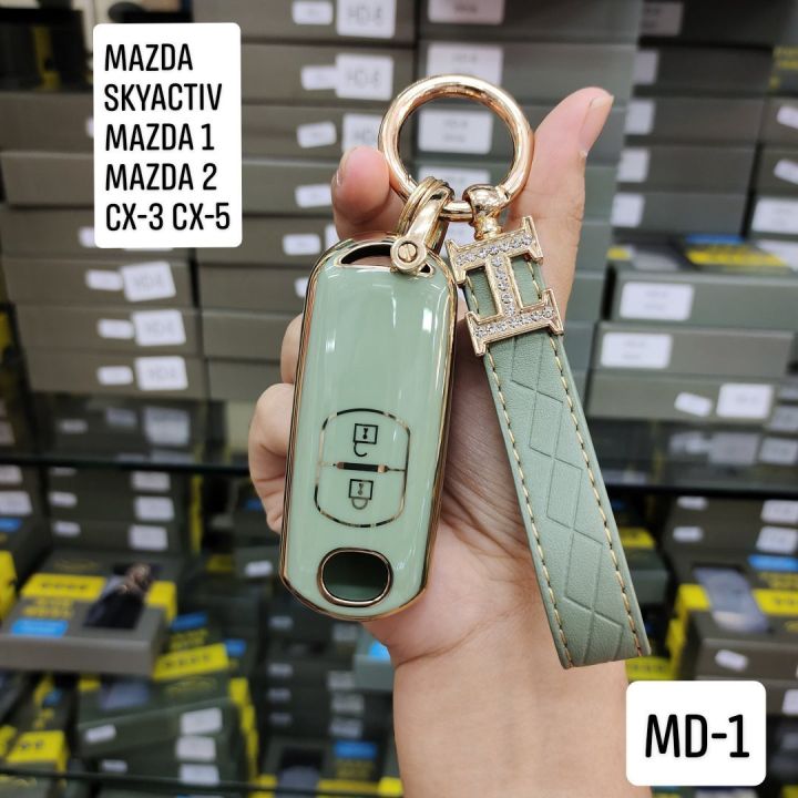 mazda-mazda1-mazda2-cx-5-cx-3-skyactiv-ปลอกกุญแจ-เคสกุญแจ-รถยนต์-tpu-พร้อมพวงกุญแจ-ราคาพิเศษ-ส่งจากไทย