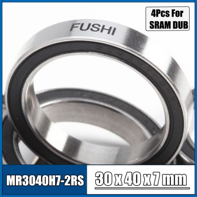 ✺☬ MR3040H7-2RS Ball Bearing 30x40x7 mm 4Pcs ABEC-3 Steel Ball Double Sealed MR3040H7RS Bicycle Bearings For SRAM DUB