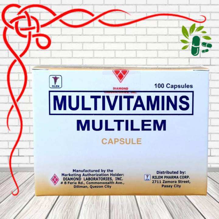 MULTILEM MULTIVITAMINS 100 CAPSULES Lazada PH