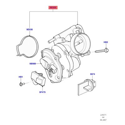 4M5G9F991 1537636 Throttle Body Position TPS Sensor for Ford C-Max Fiesta Focus Galaxy Mondeo Fusion 1.8 2.0 2.3L