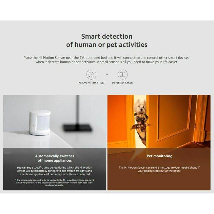 xiaomi-mi-motion-sensor-global-version-เซ็นเซอร์ตรวจจับร่างกายมนุษย์อัจฉริยะ-อุปกรณ์อัจฉริยะภายในบ้าน-รับประกัน-1-ปี