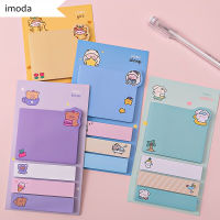 Imoda 80แผ่นการ์ตูน Ins Multi-Function Index Sticky Notes บันทึกข้อความ Memo Pad