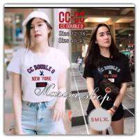 เสื้อยืดแขนสั้นCC-OO Double O New York 965 งานปักงานป้าย  ชาย/หญิง (S.M.L.XL) No.10