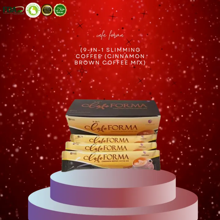 KASAHerSkin Cafe Forma Cinnamon Brown Coffee Mix 21g x 10 sachets