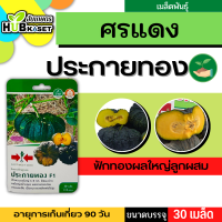 ศรแดง ?? ฟักทองผลใหญ่ลูกผสม ประกายทอง F1 ขนาดบรรจุประมาณ 30 เมล็ด อายุเก็บเกี่ยว 90 วัน