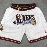 NBA͛ Jaston Mens Iverson 76 Team Retro Embroidered Sports Casual Shorts Pocket Basketball Pants