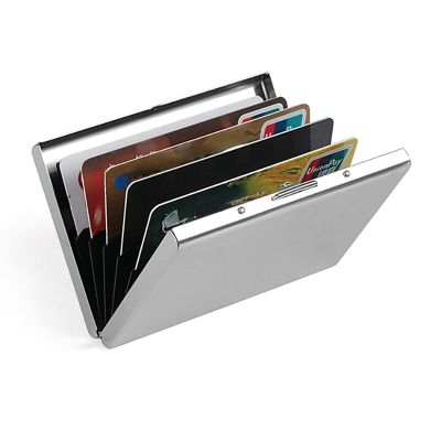 【CC】▫✴  Aluminum Credit Card Holder Fashion Purse Push with Cover for Cards ID Business