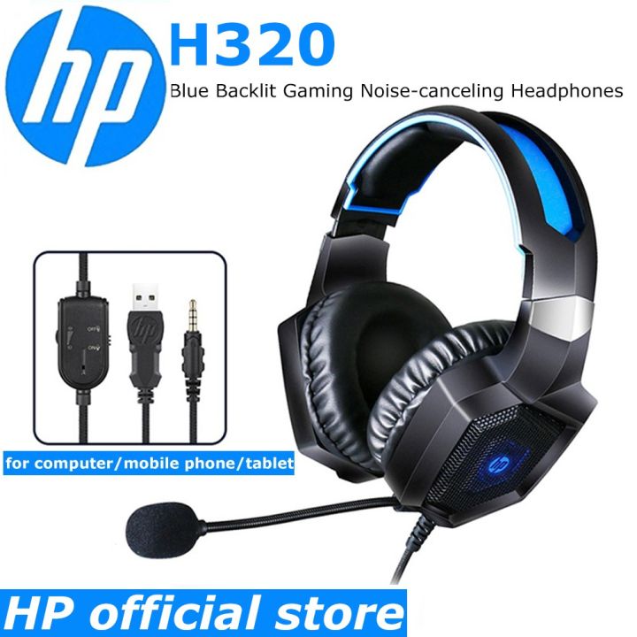 HP H120/H360G Gaming Headset Heavy Bass Cool Lights PC Headphone with ...