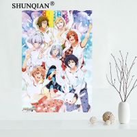 ☃☾ↂ Custom IDOLiSH7 ภาพวาดผ้าใบโปสเตอร์ผ้าผ้า Wall Art โปสเตอร์ไม่มีกรอบภาพตกแต่งบ้านของขวัญ