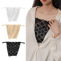 Women Quick Easy Clip-on Lace Fragment Camisole Bra Insert Wrapped Chest Tube Tops Fake Collar For Womens Low Cut Clothing