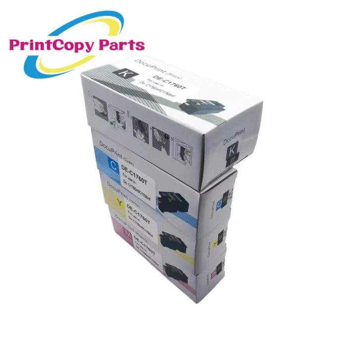 1Set CMYK Laser Toner Cartridge With Chip For Dell 1760 C1760 C1760nw 1765 C1765 C1765nfw C1765nf Free Shipping