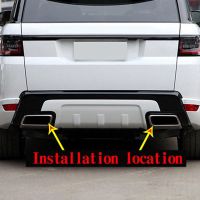 For Land Rover Range Rover Sport 2018 2019(Gasoline Version) Car Exhaust Pipe Cover Tail Pipes Trim Accessories