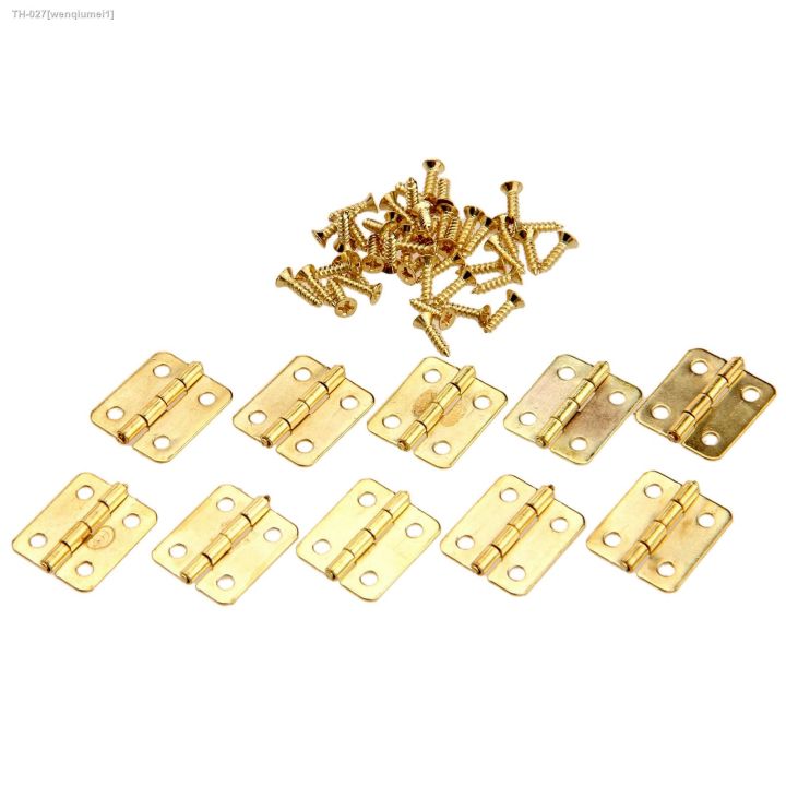 10pcs-18x16mm-gold-kitchen-cabinet-door-hinges-4-holes-furniture-drawer-hinges-for-jewelry-box-furniture-fittings