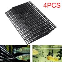 △۩✁ 4pcs/set 30cmx15cm Plastic Fish Tank Isolation Divider Filter Patition Board Net Divider Holder Aquarium Filter Accessories