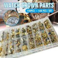 ♗⊙☬ 1box Assorted Watch Crown Parts Kit Various Color Multi Size Wrist Watch Parts Lot Replacement Accessories Repairing Tools